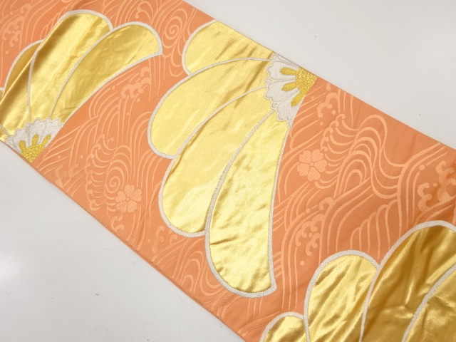 JAPANESE KIMONO / ANTIQUE KIMONO / SILK / WOVEN FLOWER